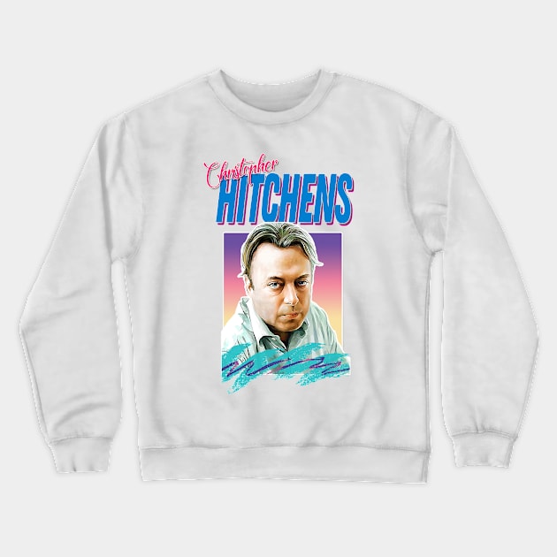 Christopher Hitchens // Aesthetic 90s Styled Design Crewneck Sweatshirt by DankFutura